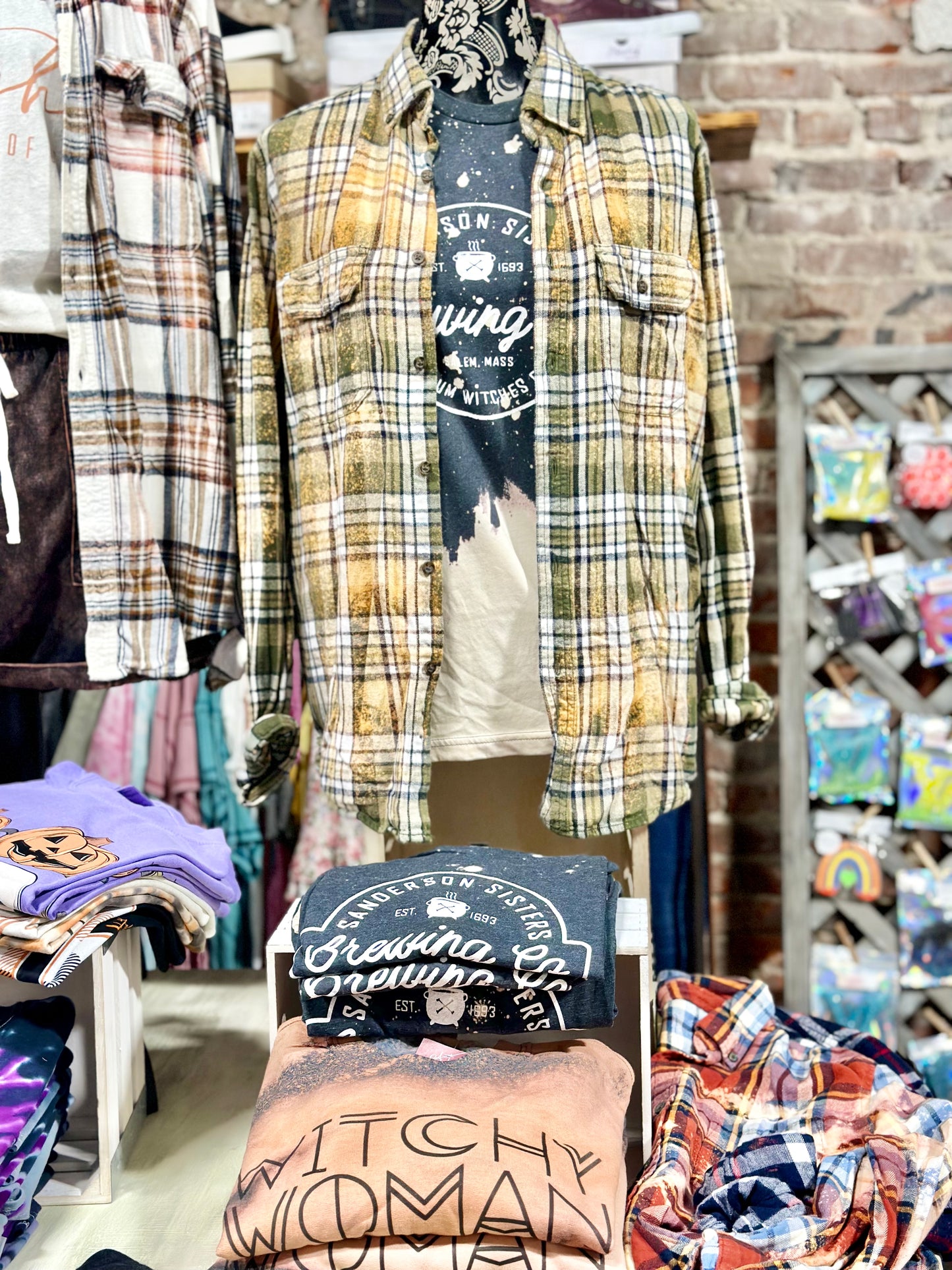 Upcycled Distressed Flannel