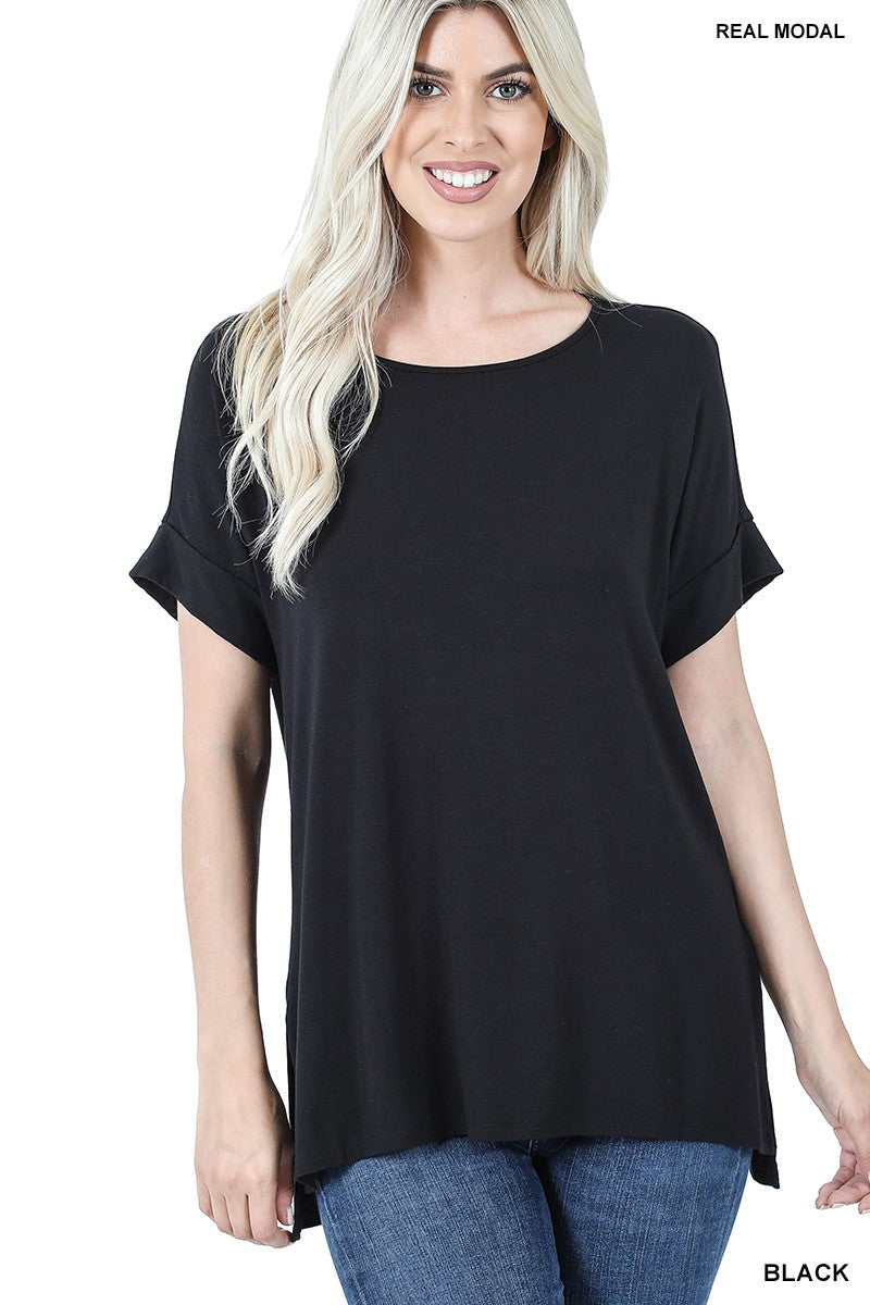 Miley Modal Top- Black