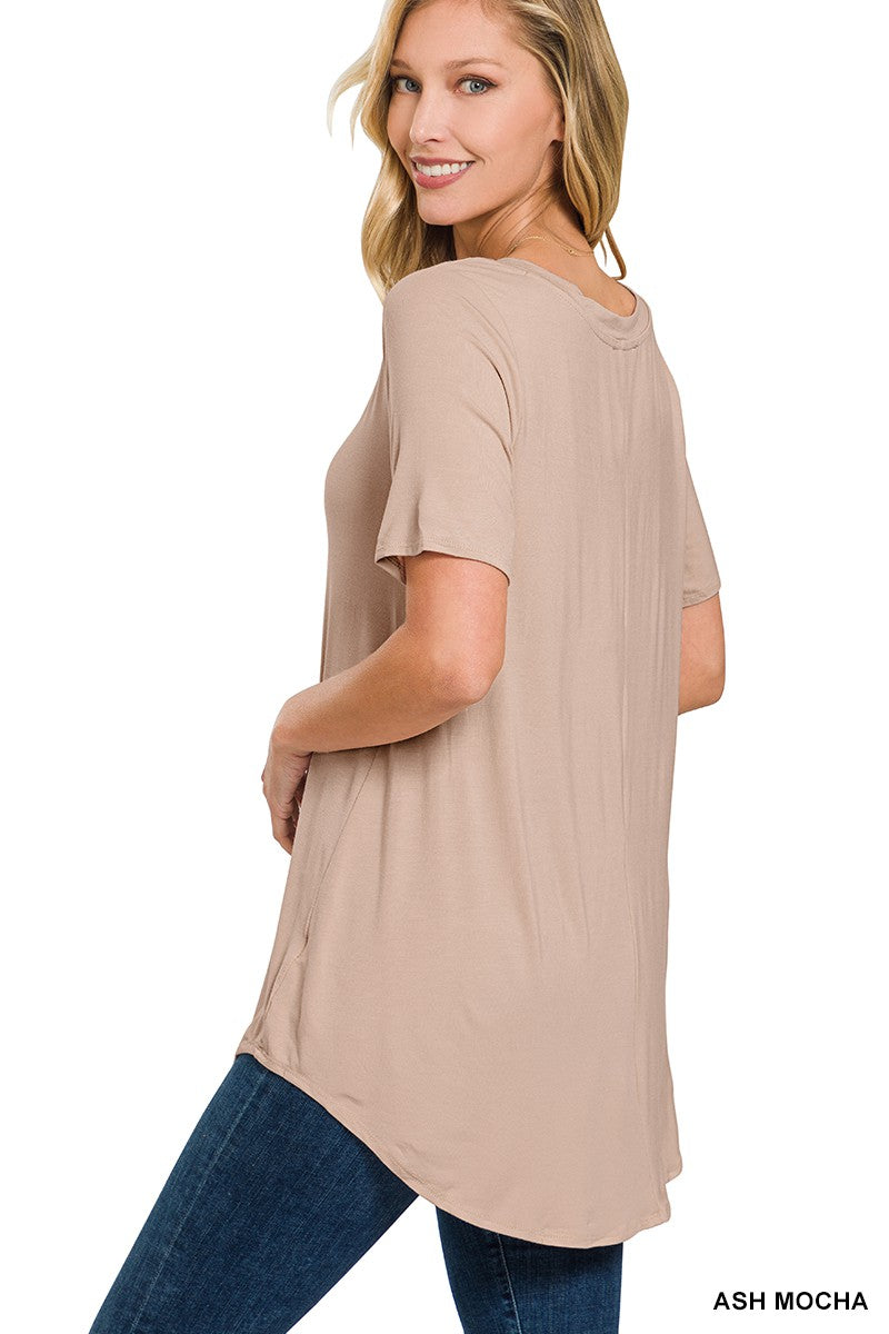 The Essential Top- Ash Mocha