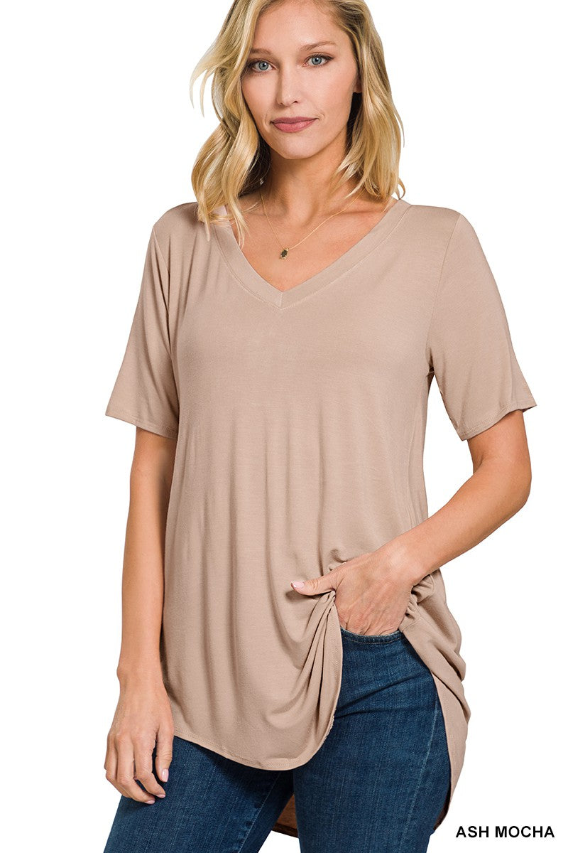 The Essential Top- Ash Mocha