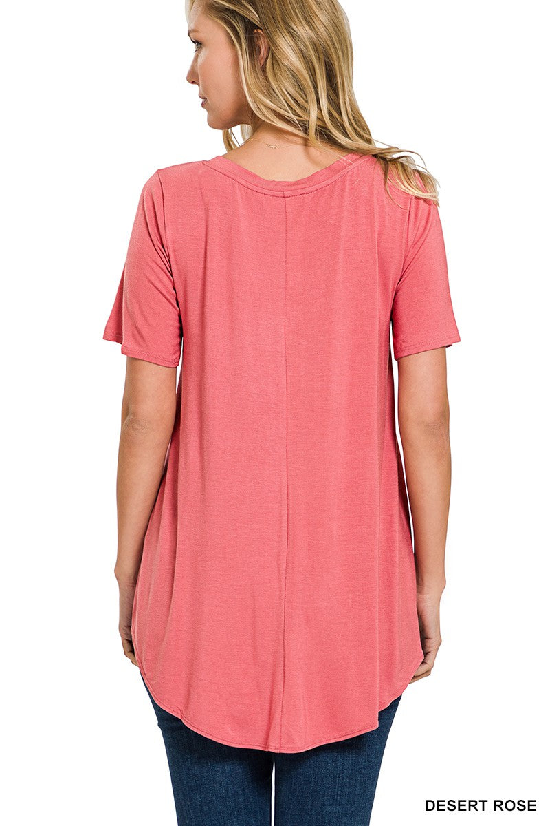 The Essential Top- Desert Rose