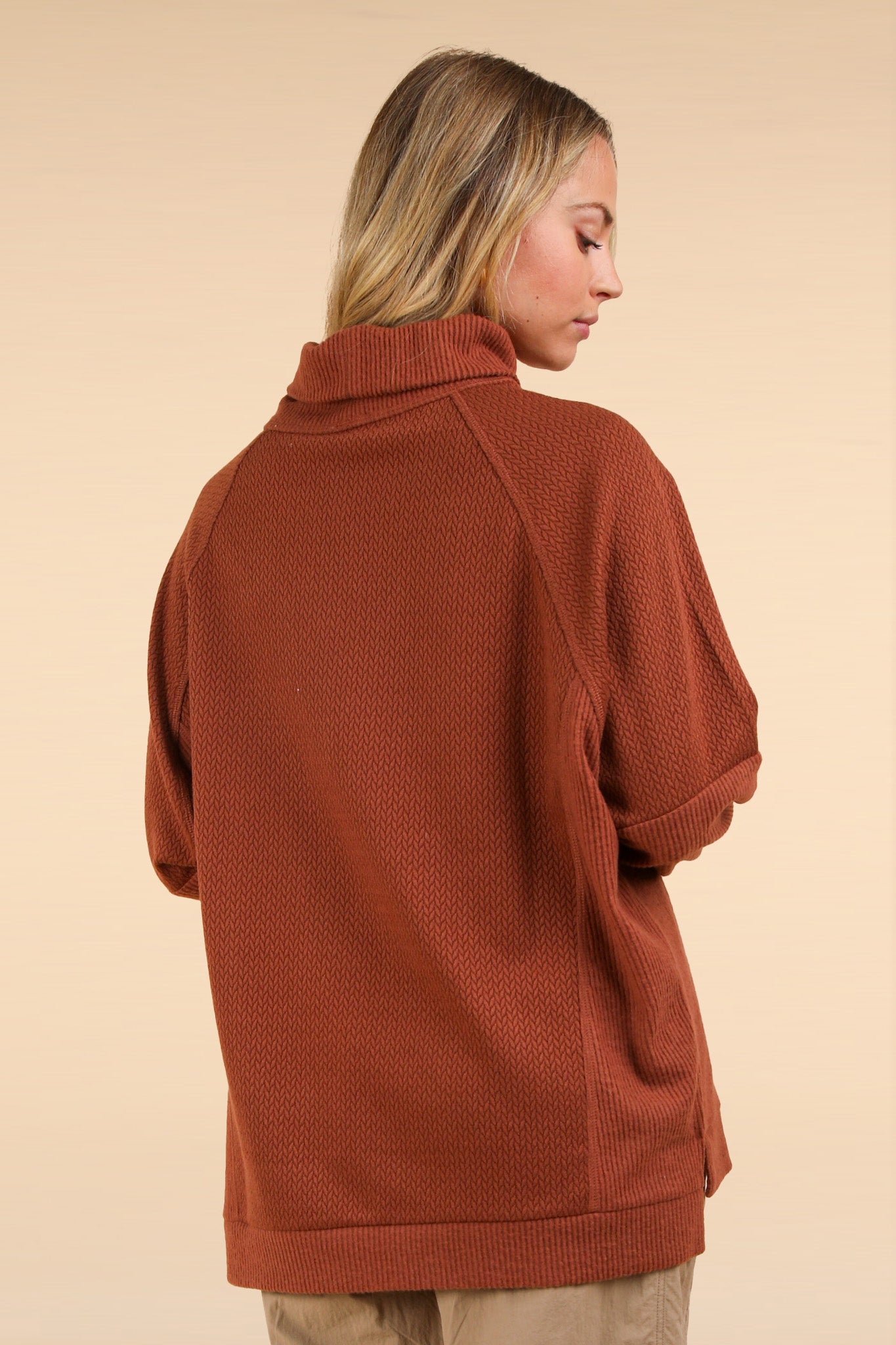 Autumn Days Mock Knit Sweater