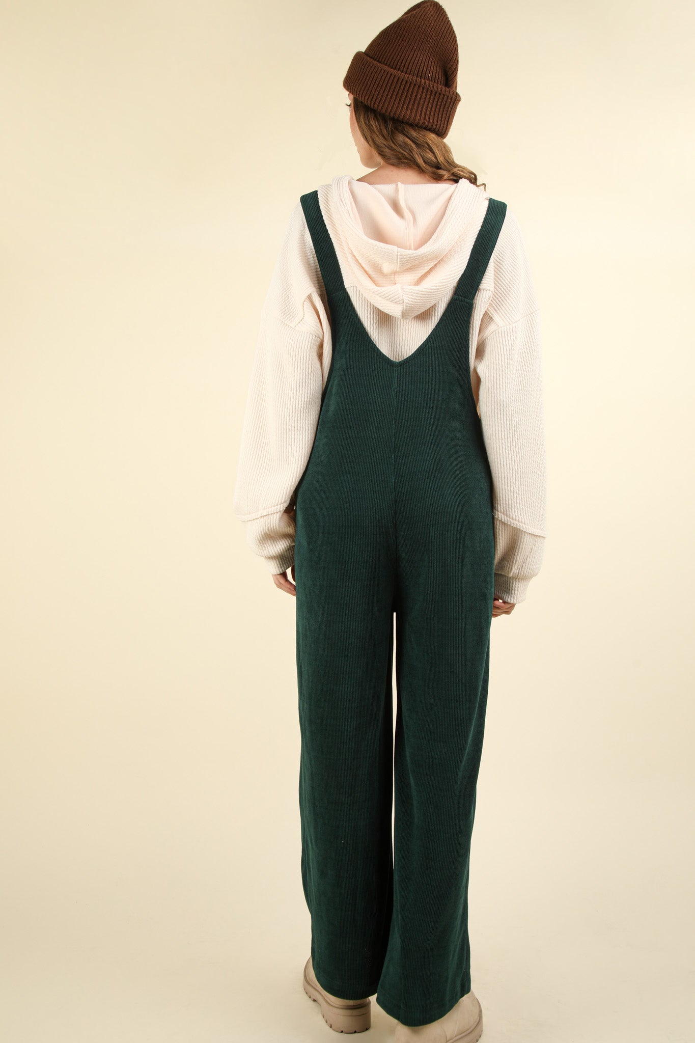 Callie Corduroy Overall Jumpsuit