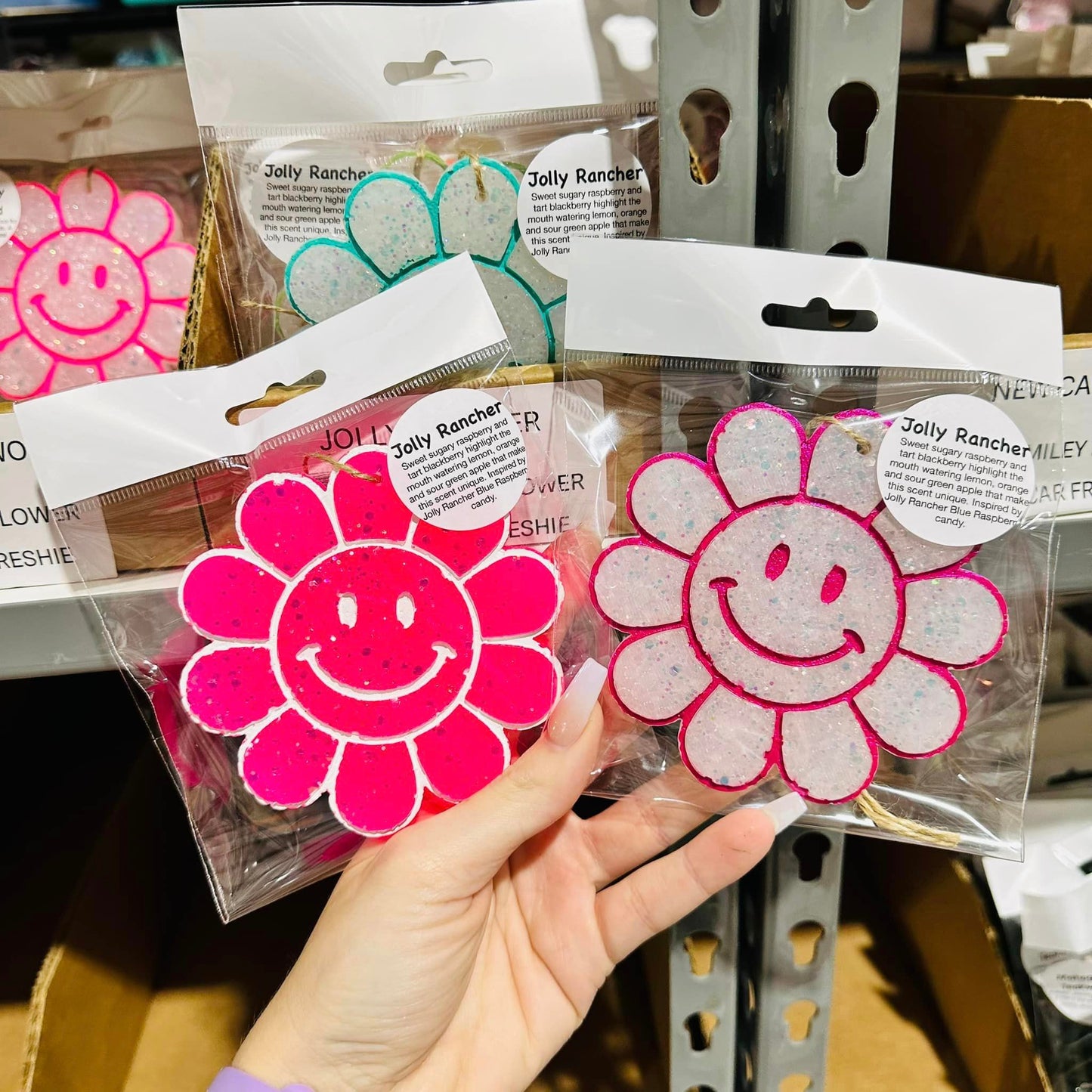 Smiley Flower Car Freshie