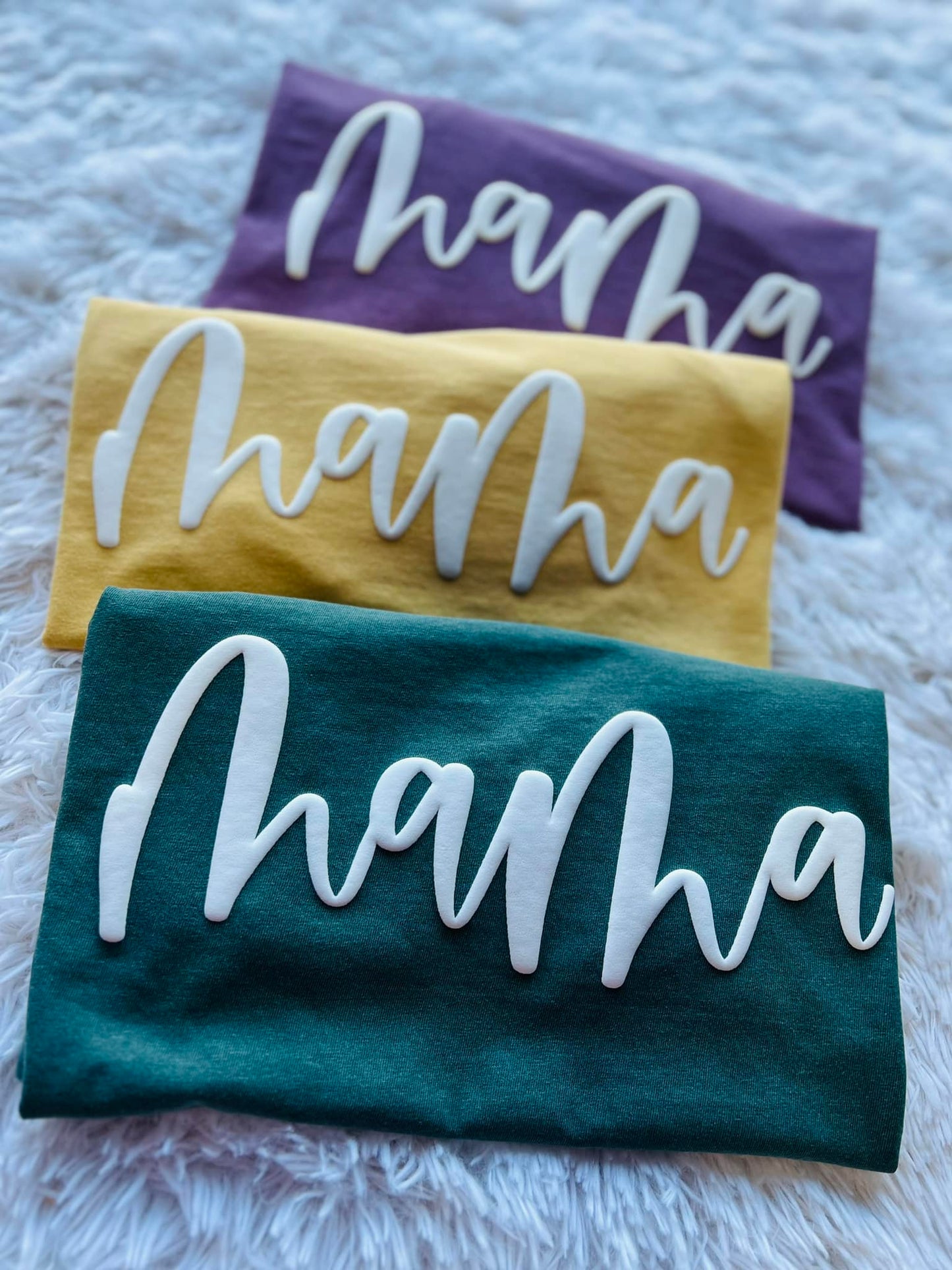 Mama Script Puff Tee