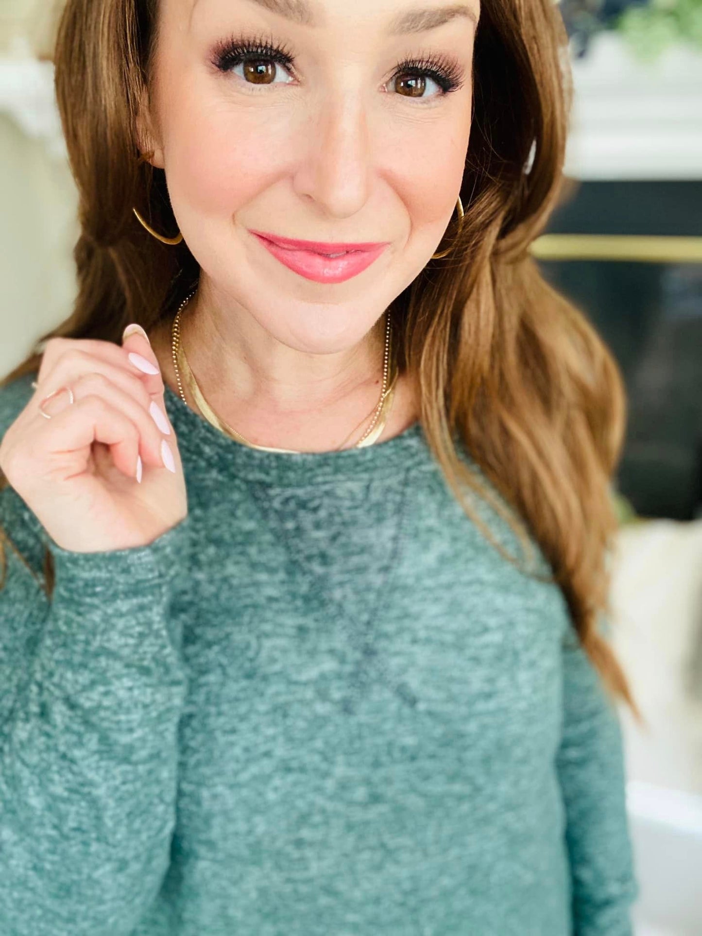 Forest Heathered Pullover