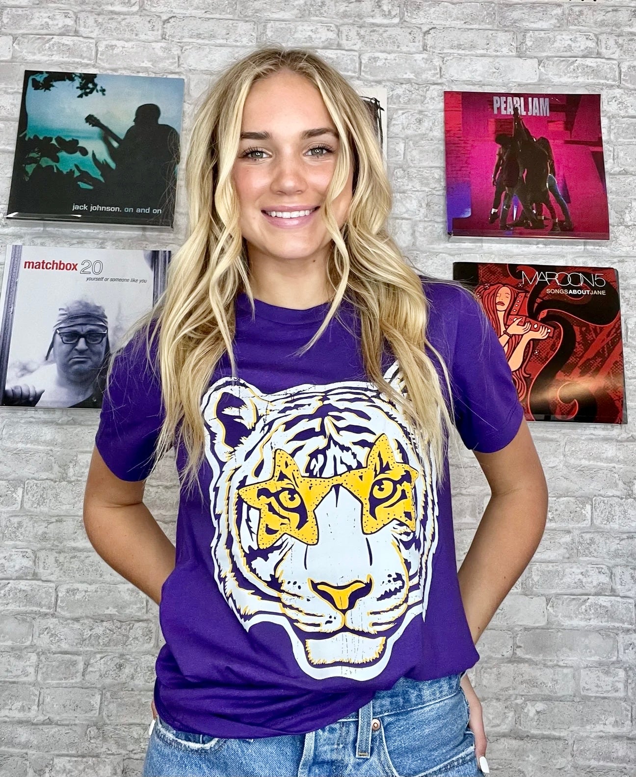Tiger Star Glasses Tee