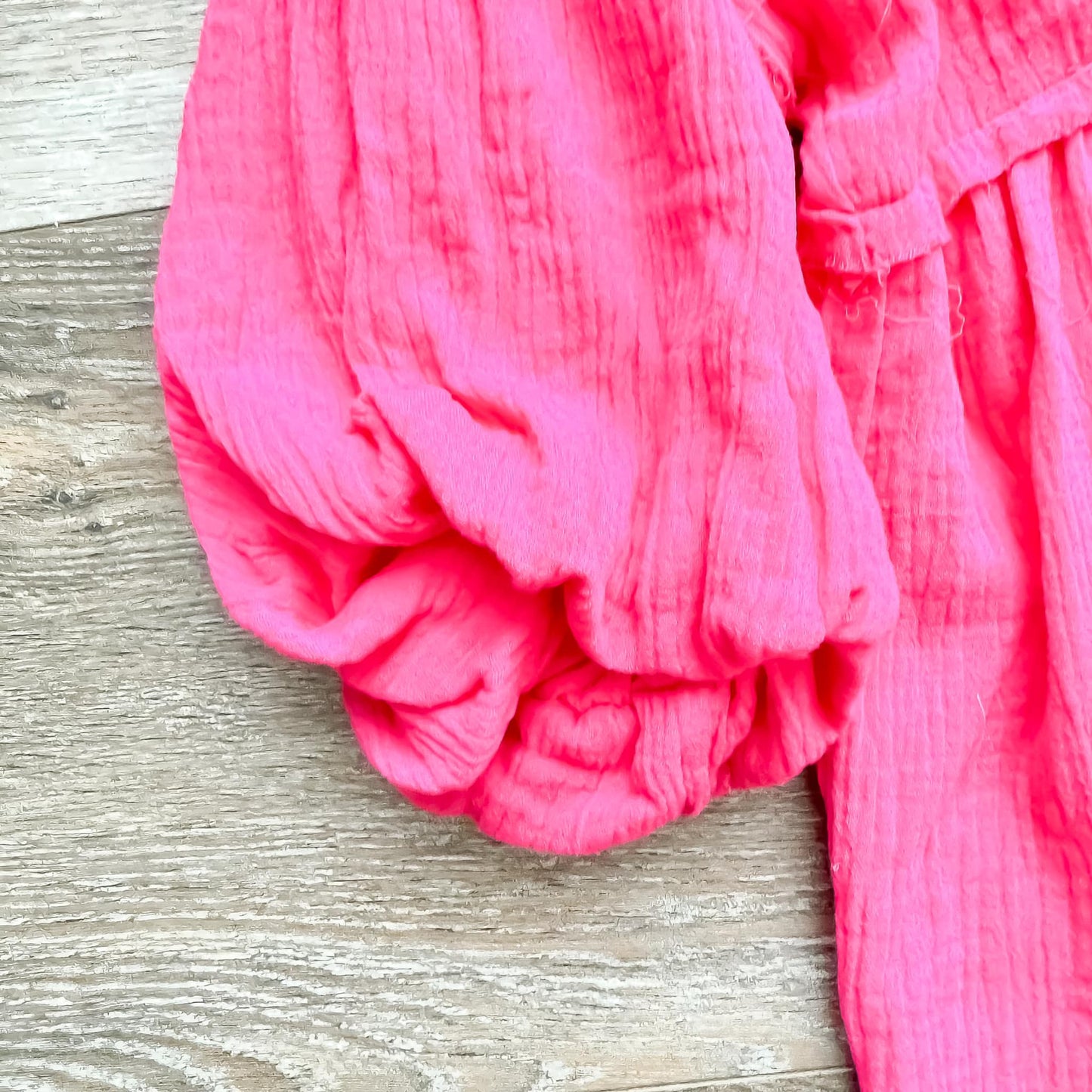 Holly Hot Pink Gauze Top