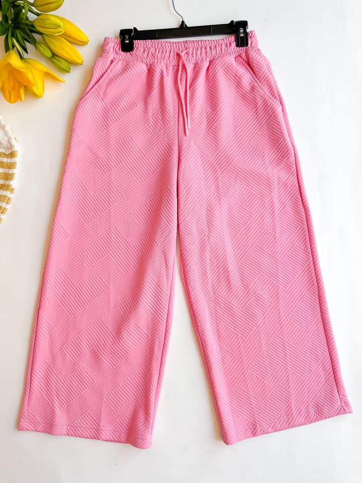Bubblegum Textured Dream Pants