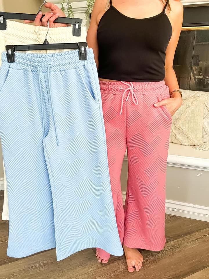 Mauve Textured Dream Pants