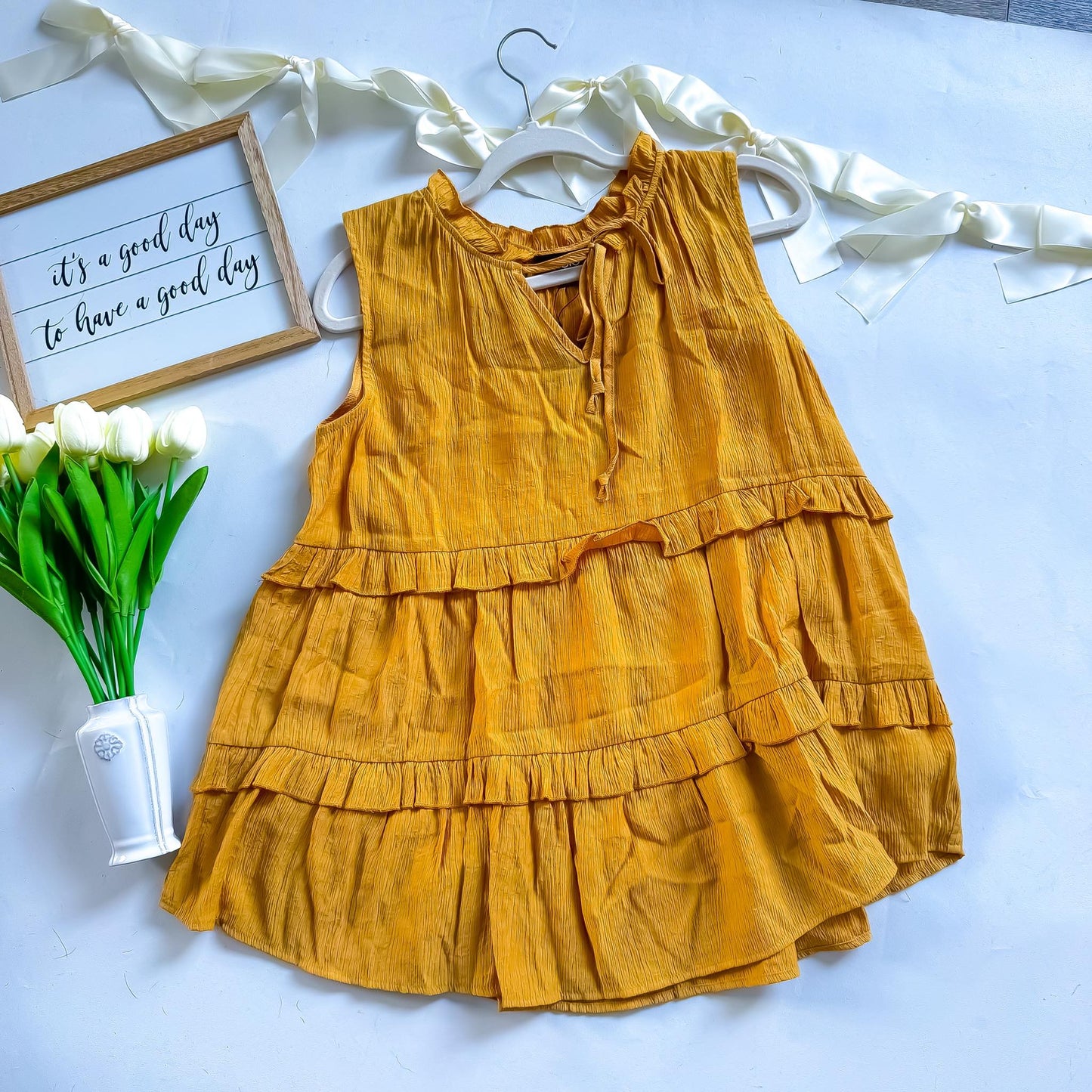 Gracie Golden Tiered Top