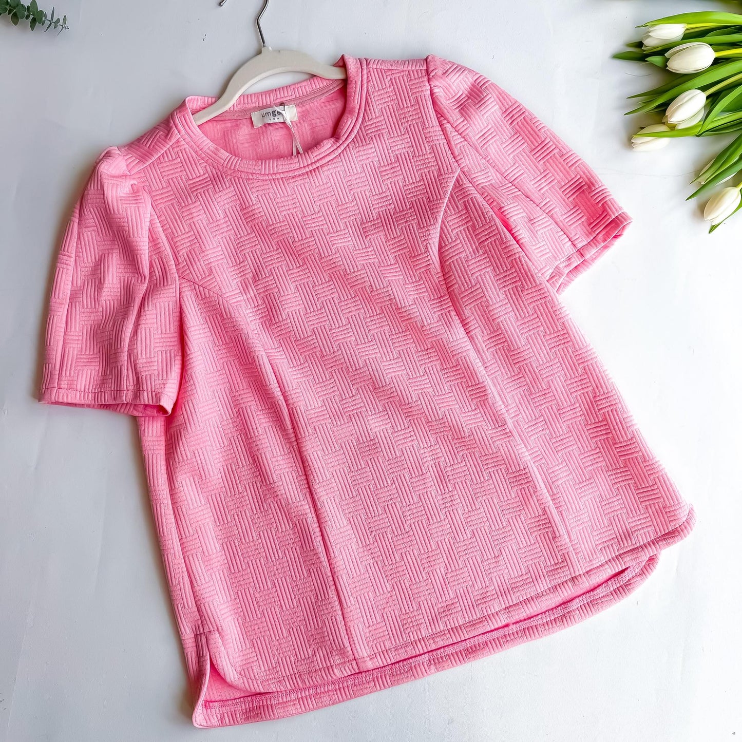 Baby Pink Textured Top