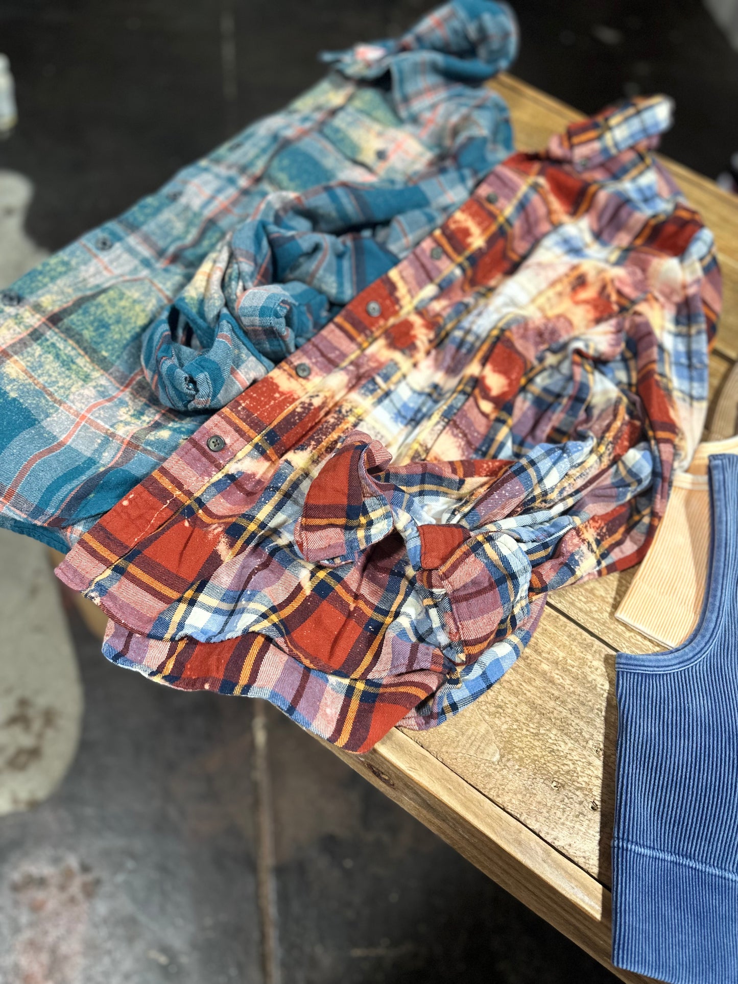 Upcycled Distressed Flannel
