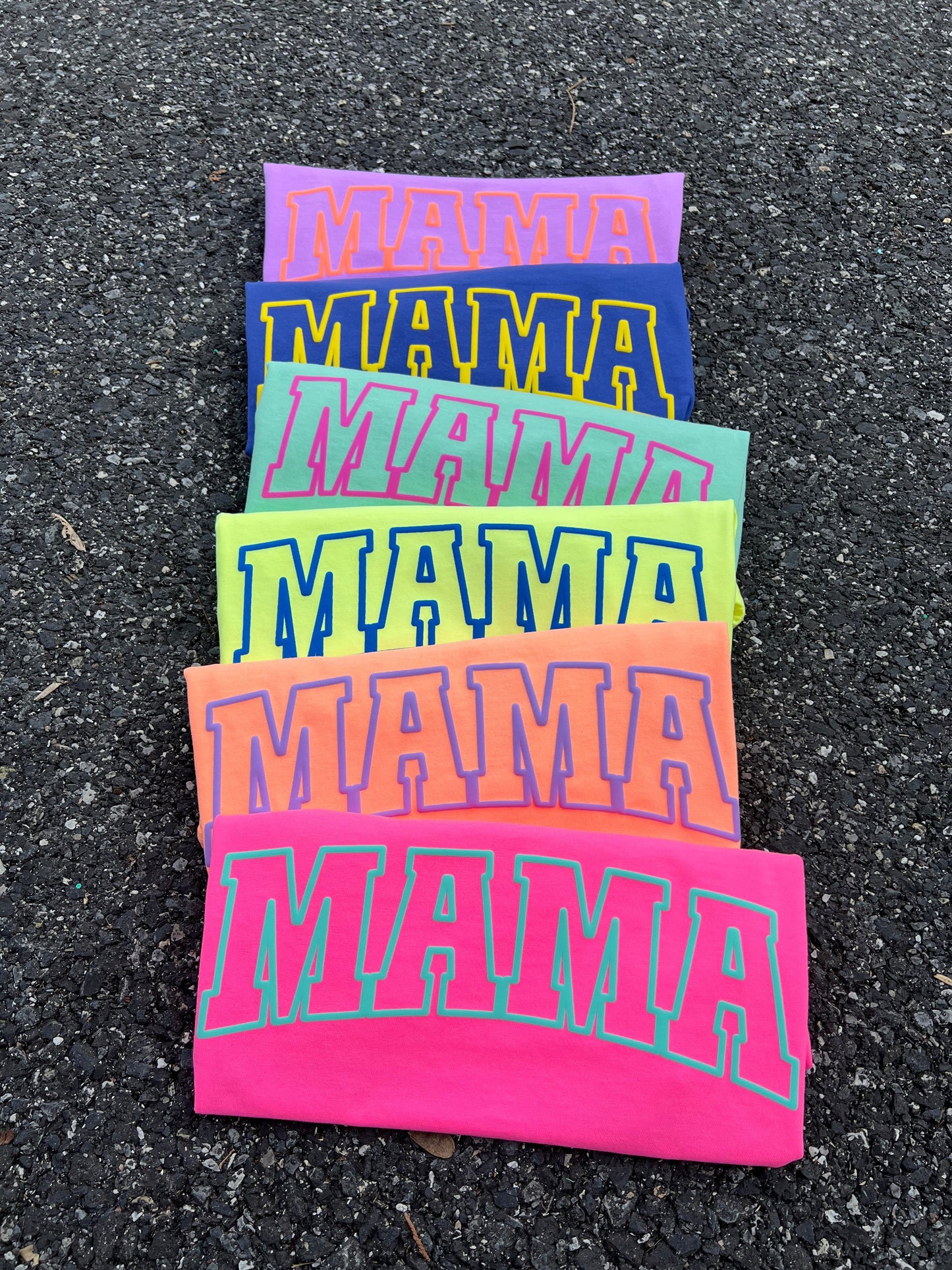 Summer Neon Mama Puff Graphic Tee