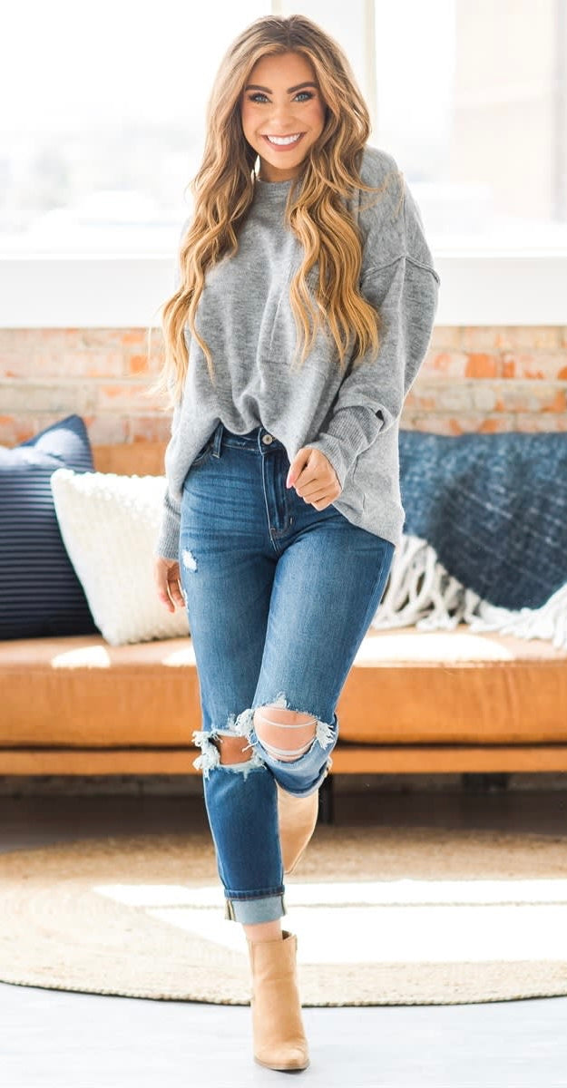 Anna Pocket Sweater