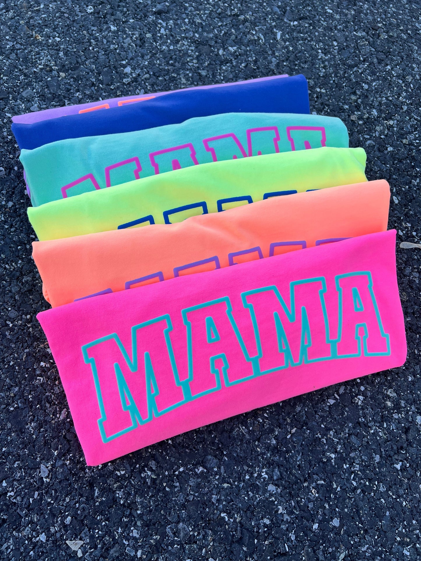Summer Neon Mama Puff Graphic Tee