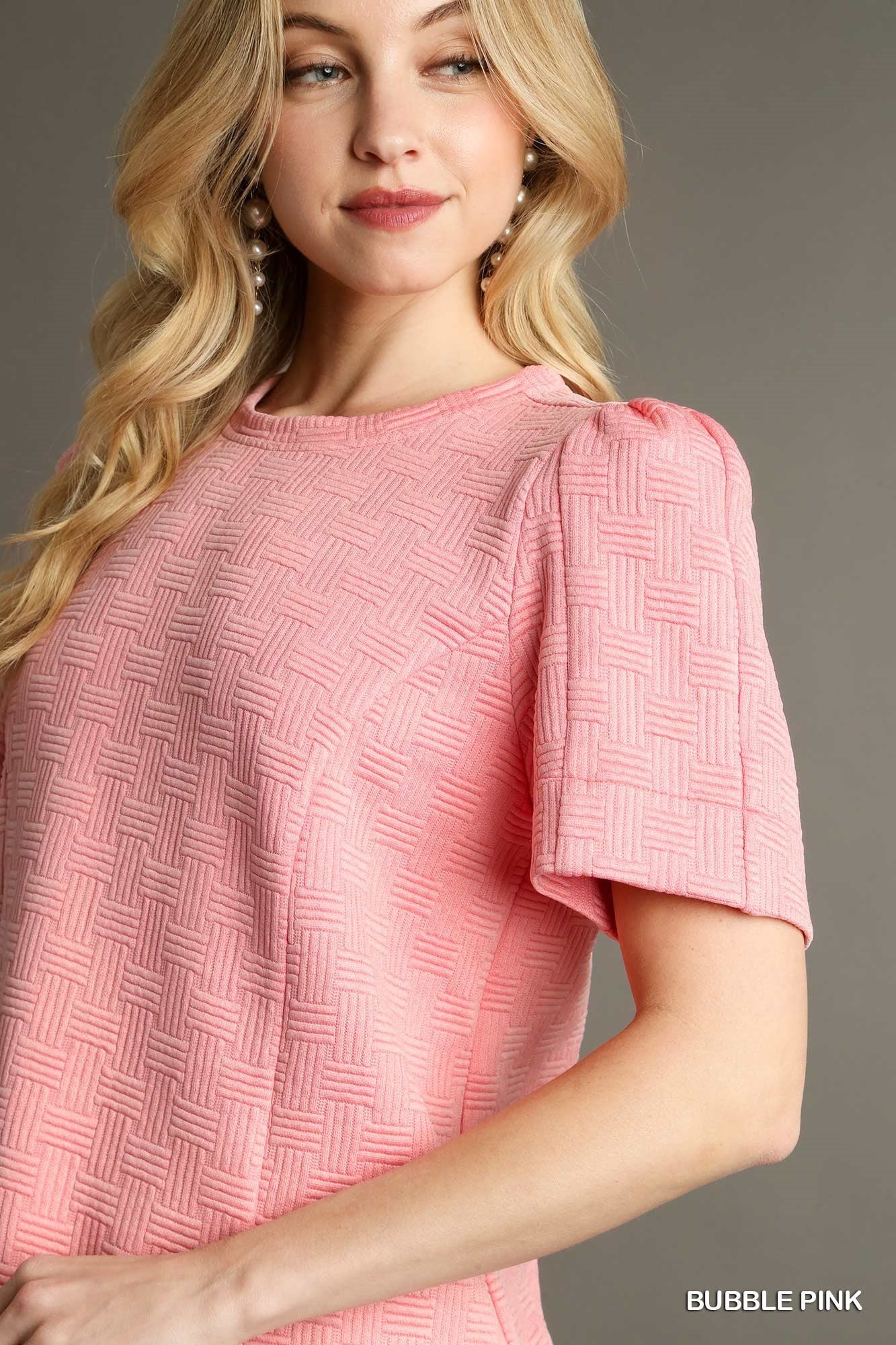 Baby Pink Textured Top