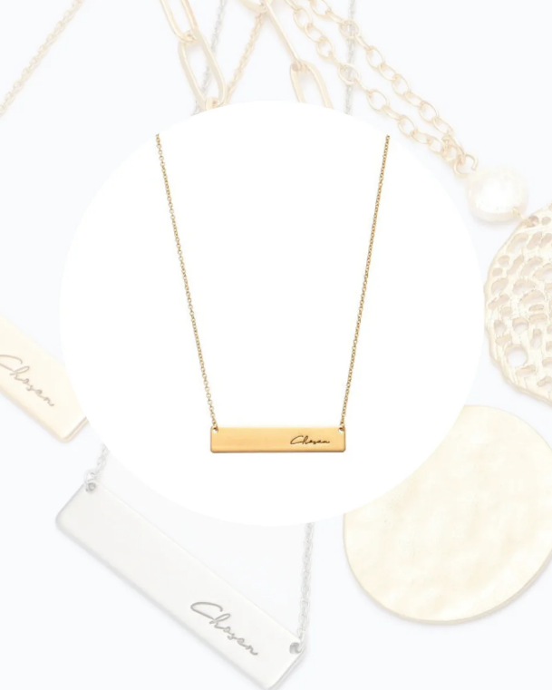 Chosen Bar Necklace
