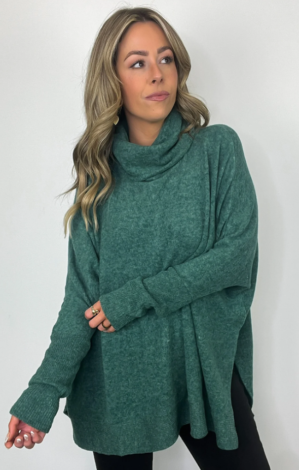 Briar Brushed Cowl Neck Tunic