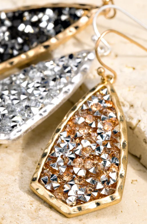 Glitter Stone Earrings