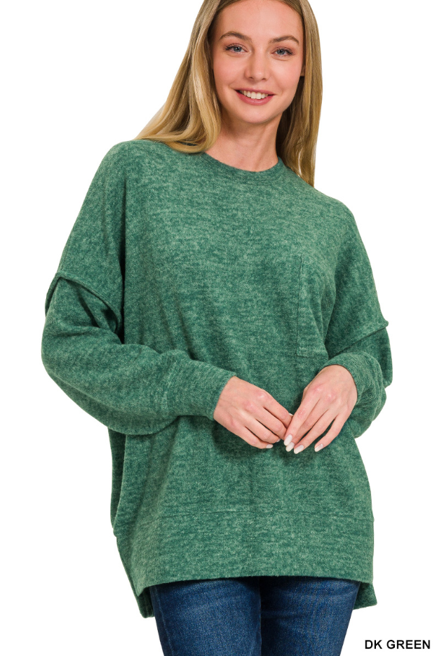 Bailey Brushed Drop Shoulder Sweater