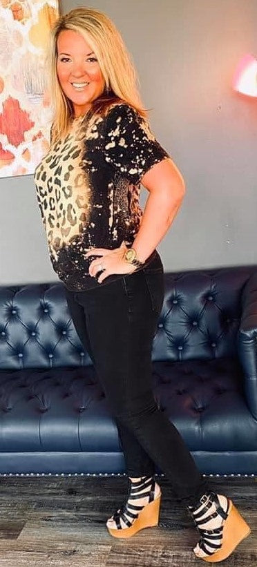 Bleached Leopard Tee