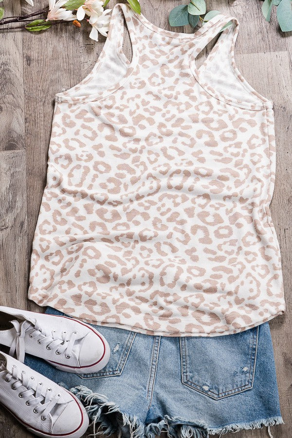 Leopard Racerback Top