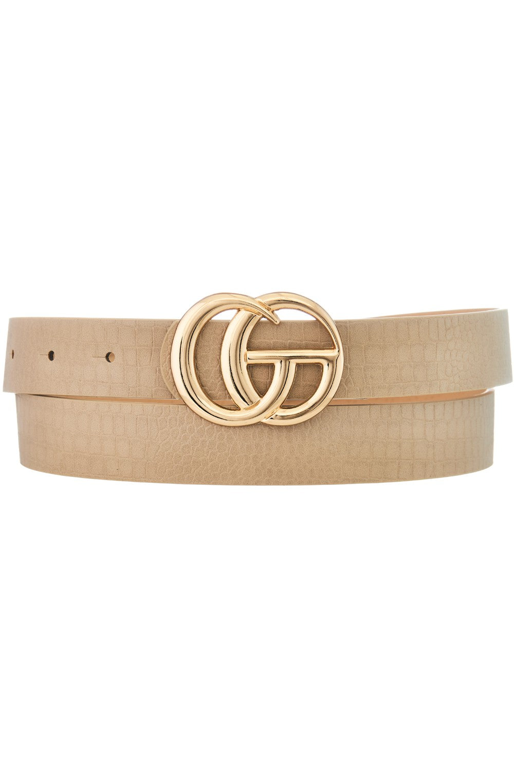 Crocodile Faux Leather Belt