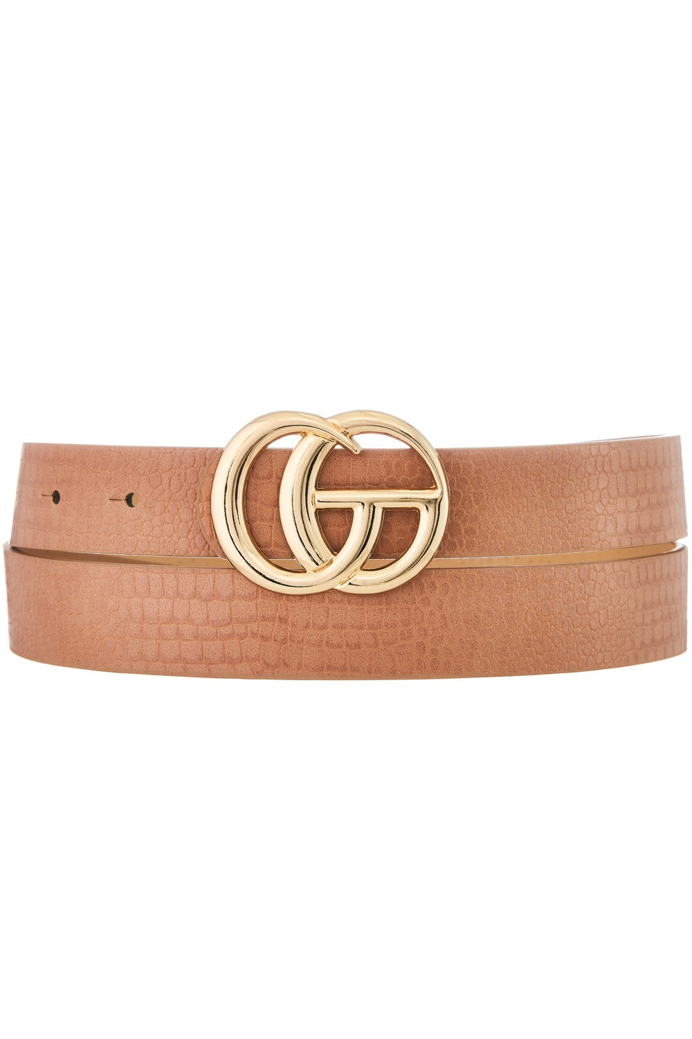 Crocodile Faux Leather Belt