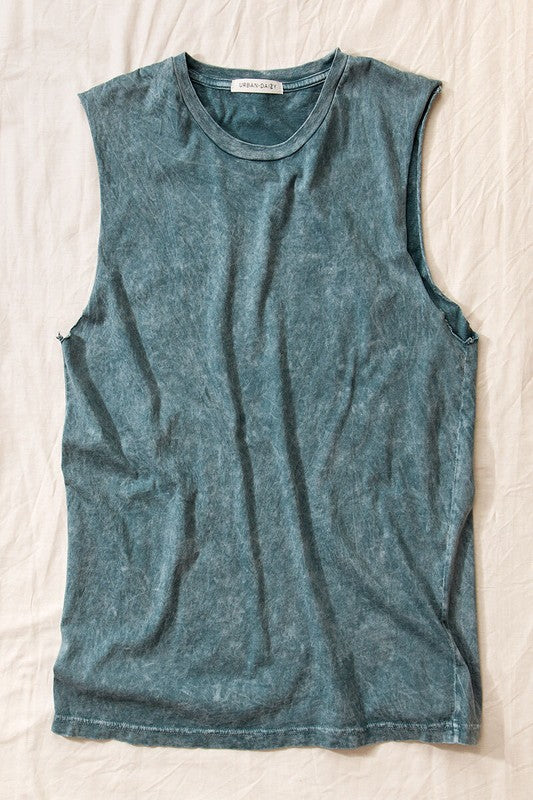 VINTAGE MINERAL GARMENT WASHED TANK