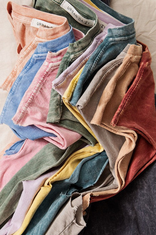 VINTAGE MINERAL GARMENT WASHED TANK