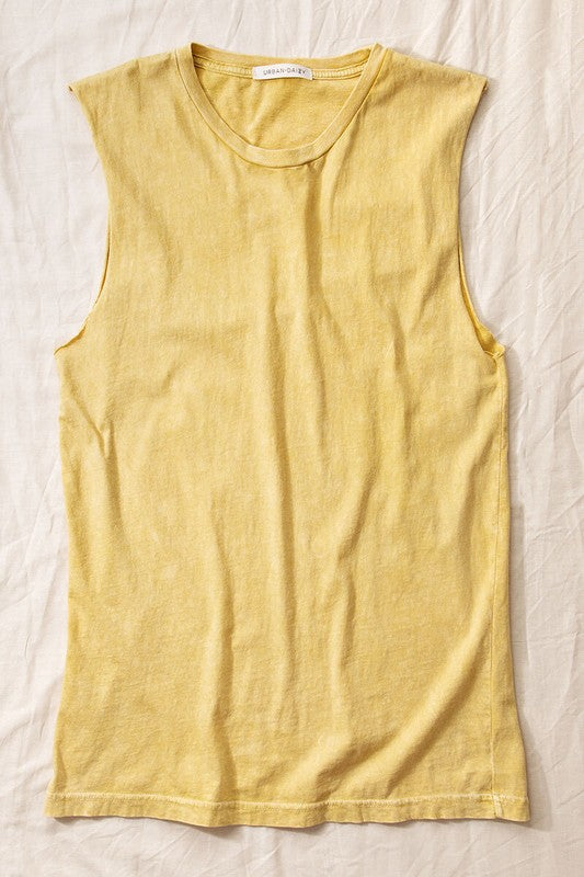 VINTAGE MINERAL GARMENT WASHED TANK