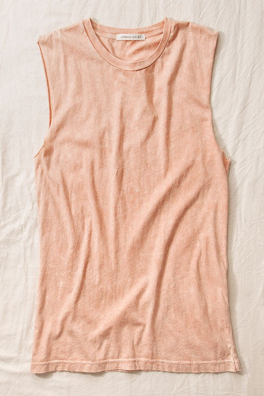 VINTAGE MINERAL GARMENT WASHED TANK