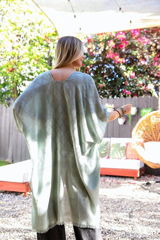 Diamond Embroidered Kimono