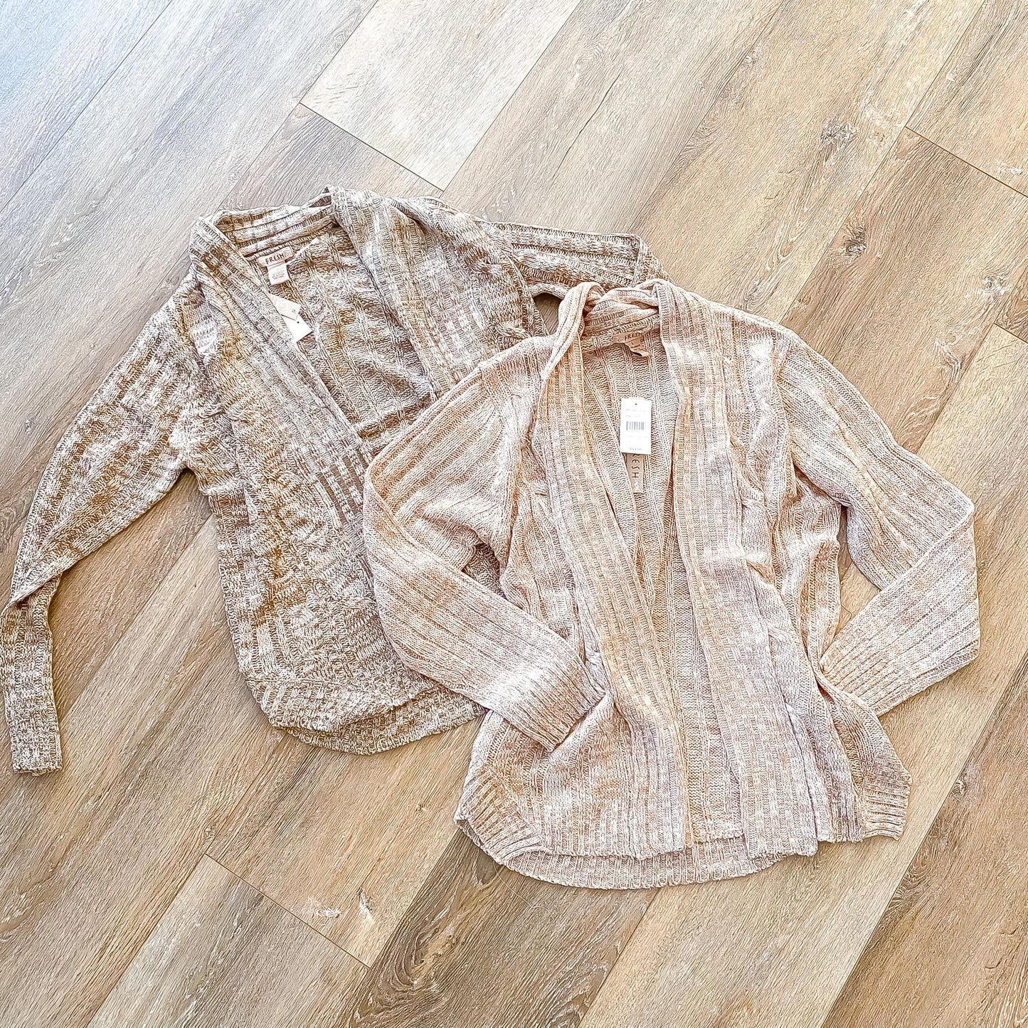 Cable Open Front Knit Cardigan