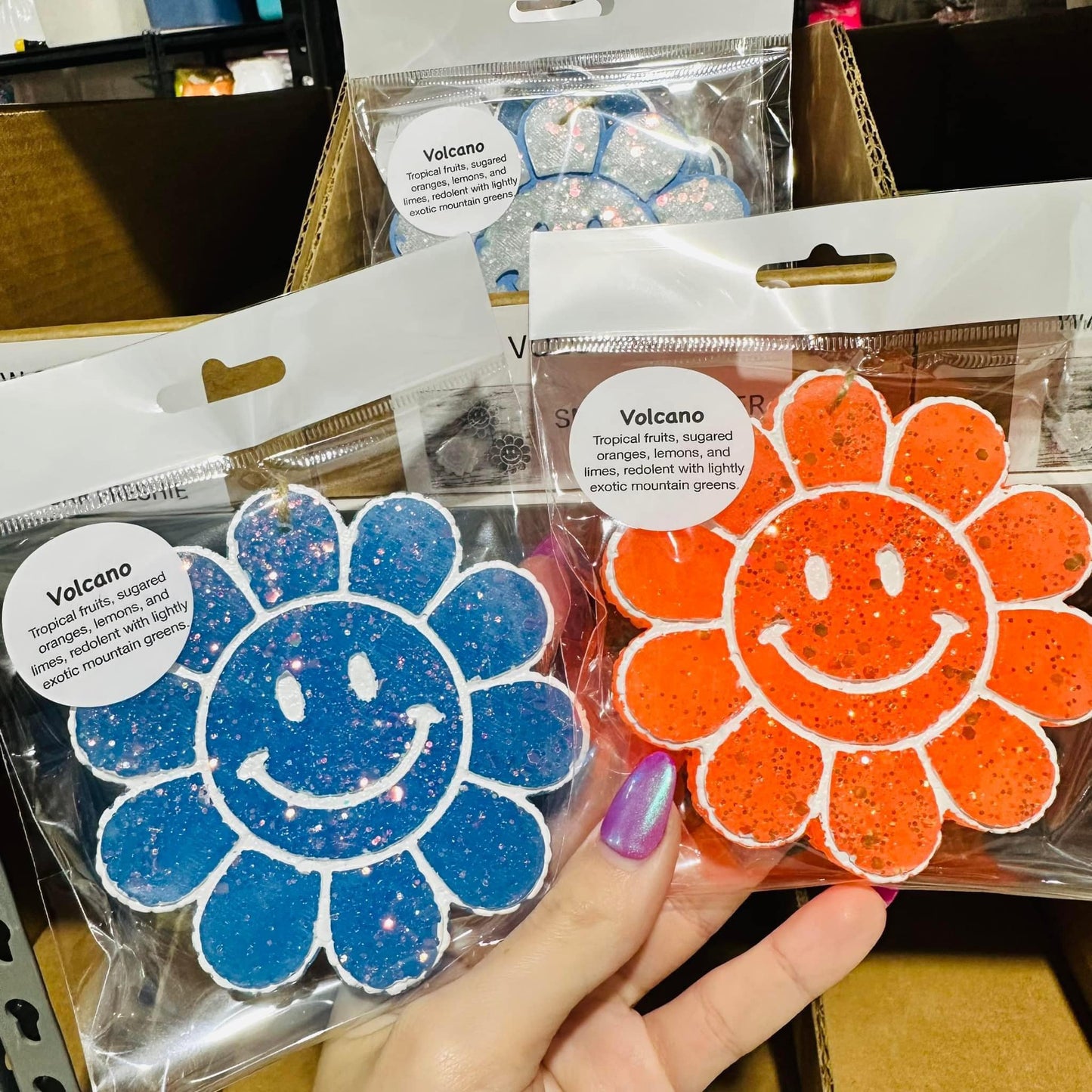 Smiley Flower Car Freshie