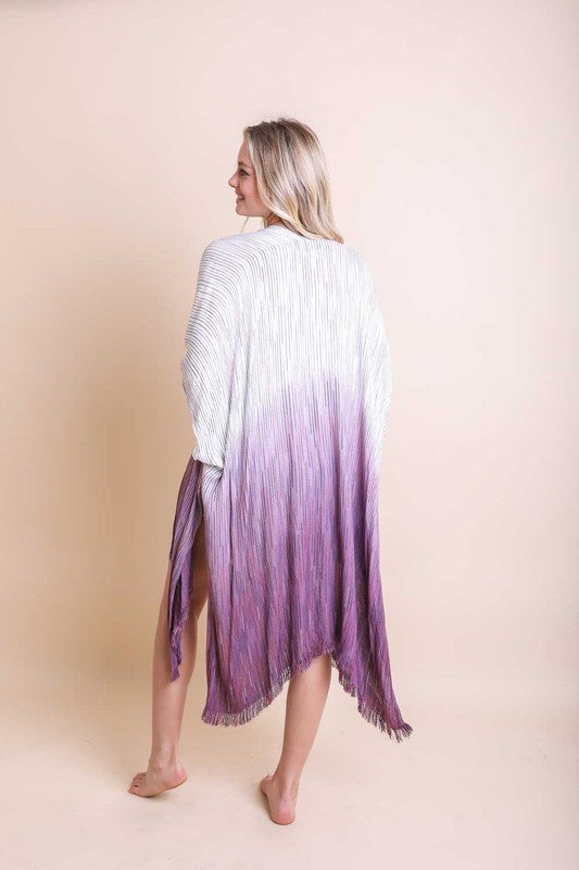 Elena Ombre Kimono- Purple