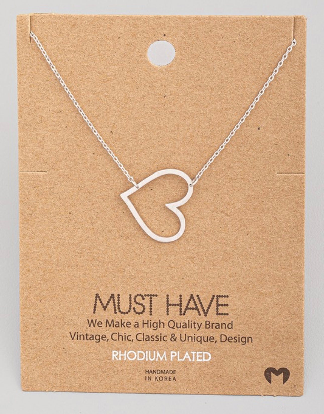 Heart Cutout Necklace