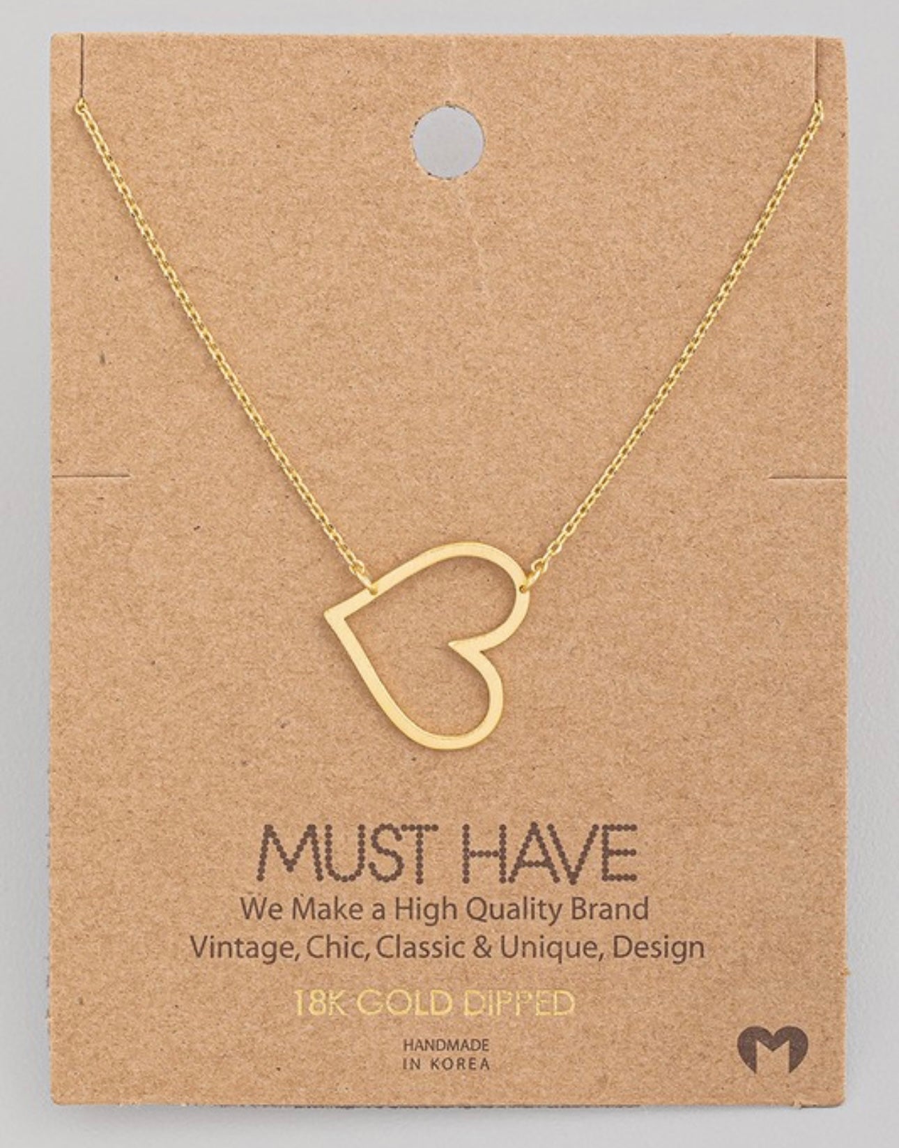 Heart Cutout Necklace