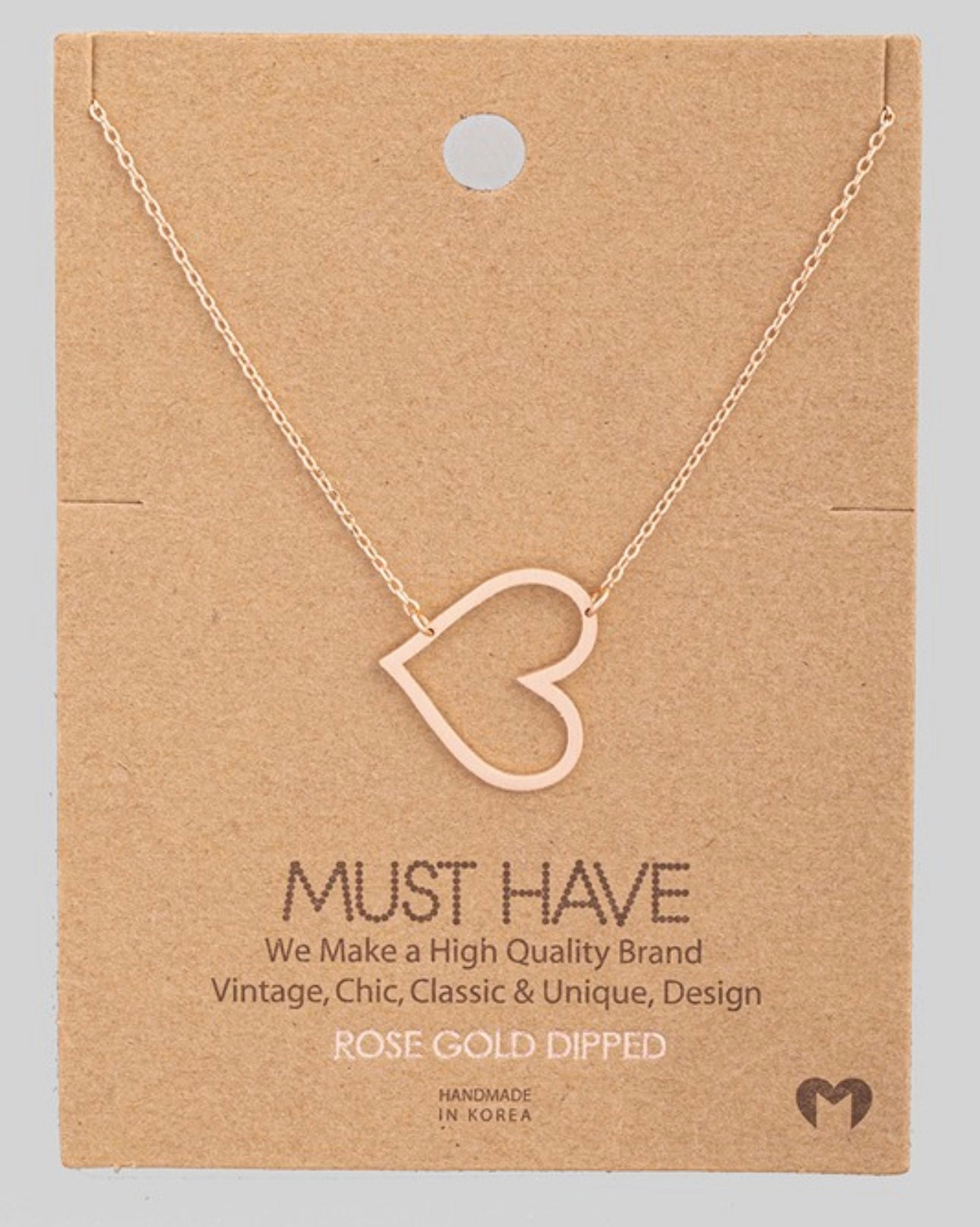 Heart Cutout Necklace