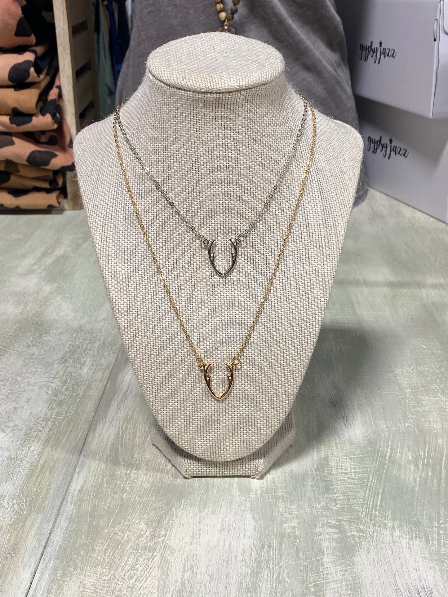 Antler Pendant Necklace