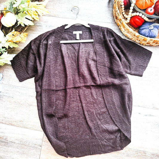 Dark Chocolate Knit Cardigan