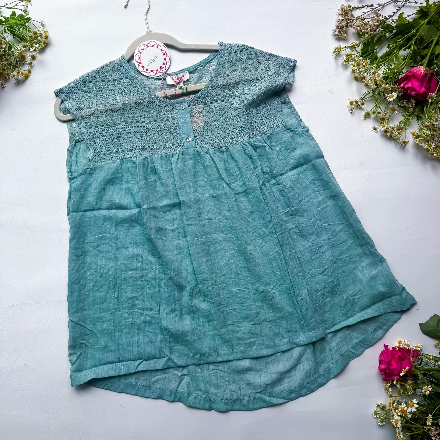 See You Seafoam Sleeveless Top
