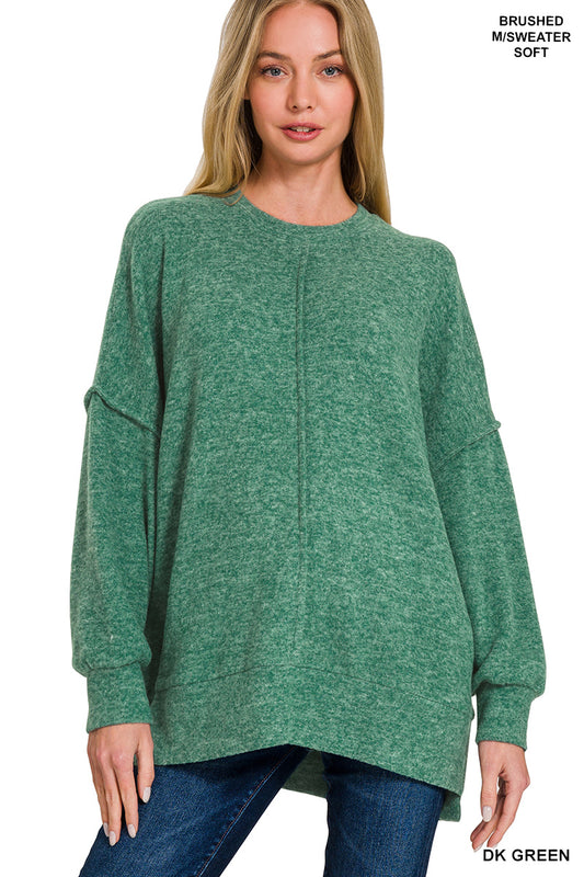 Brynn Brushed Front Seam Sweater