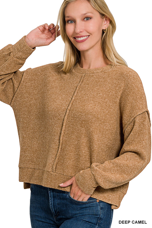 Blake Brushed Seamed Sweater