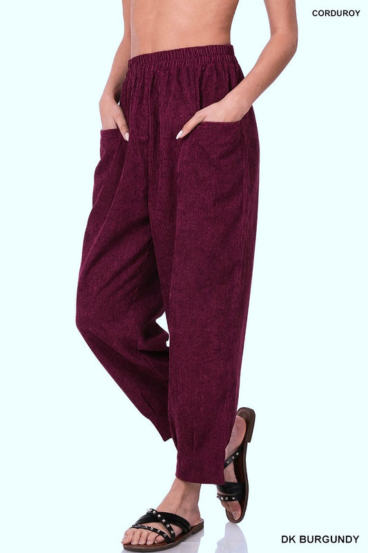 Dani Cropped Corduroy Pants