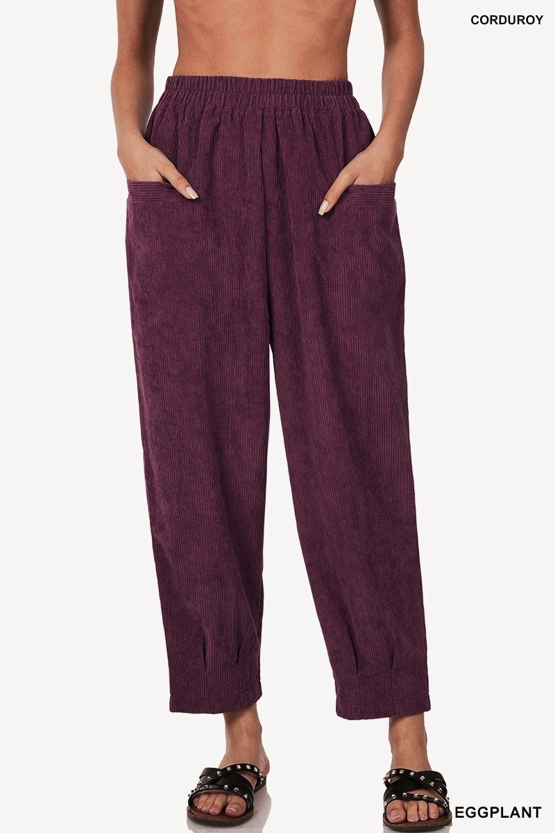 Dani Cropped Corduroy Pants