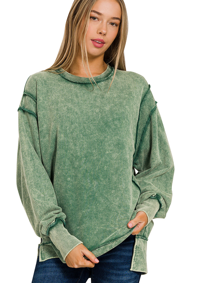 Gotcha Green French Terry Sweatshirt