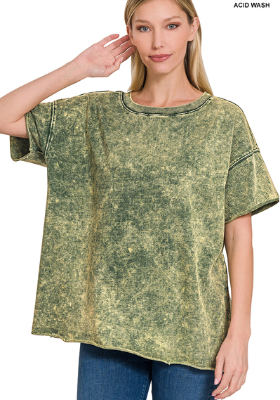 Taylor French Terry Top- Green