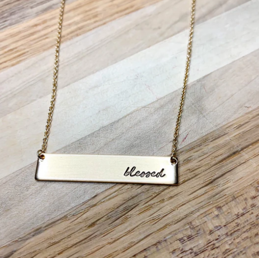 Blessed Bar Necklace